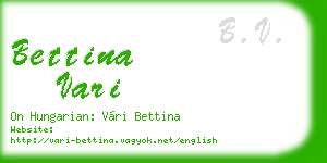 bettina vari business card